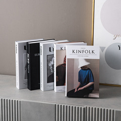Modern Minimalist Art Fake Book Simulation Book Decorative Accent for Living Room, Office, Study, Entrance Hall