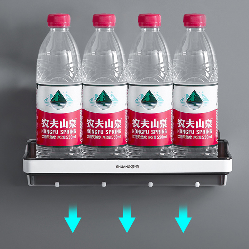 Estante de almacenamiento de baño sin perforaciones inodoro montado en la pared estante de almacenamiento de gancho multifuncional