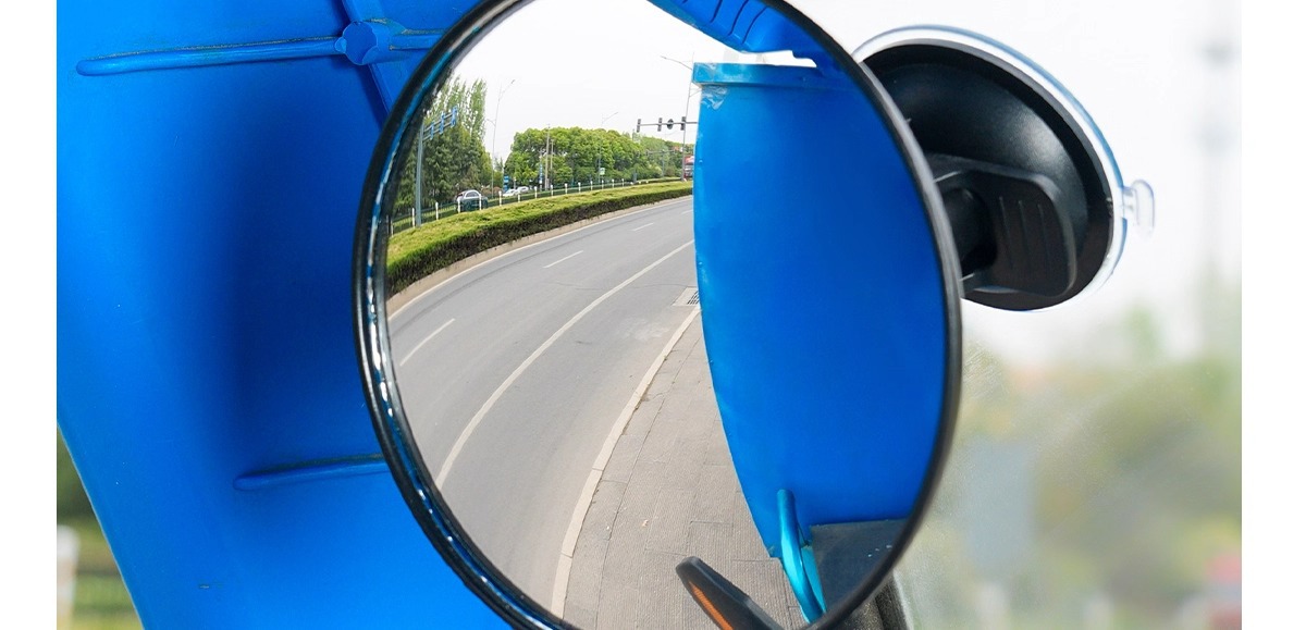Universal Suction Cup Type Electric Tricycle Rearview Mirror, Large Field of View Convex Mirror, Reversing Mirror, Reflective Mirror, Round Auxiliary Mirror, Four-Wheel