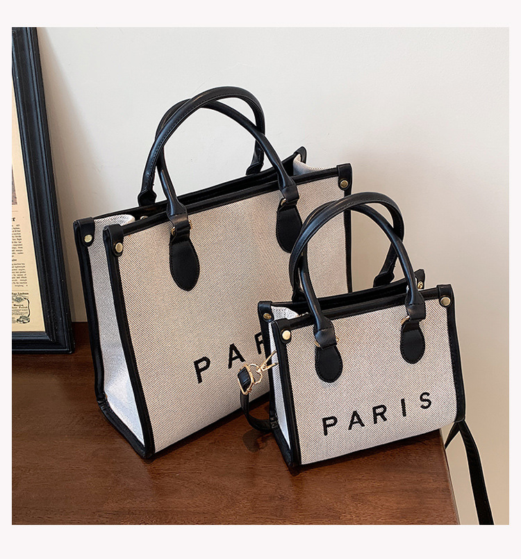 Nihaojewelry Wholesale Fashion Letter Paris Large Capacity Tote Bag display picture 65