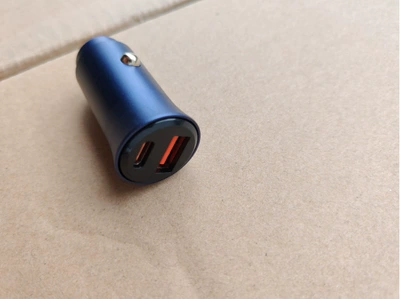 Mobil şarj cihazları Tea 60W Dual Port A - neutral-atomic-aluminum-alloy-car-charger-ac-75w-car-charger-military-blue