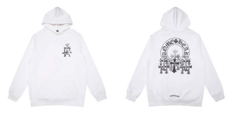24ss年新款高品质Chrome Hearts 马蹄十字架连帽拉链卫衣工厂批发|undefined