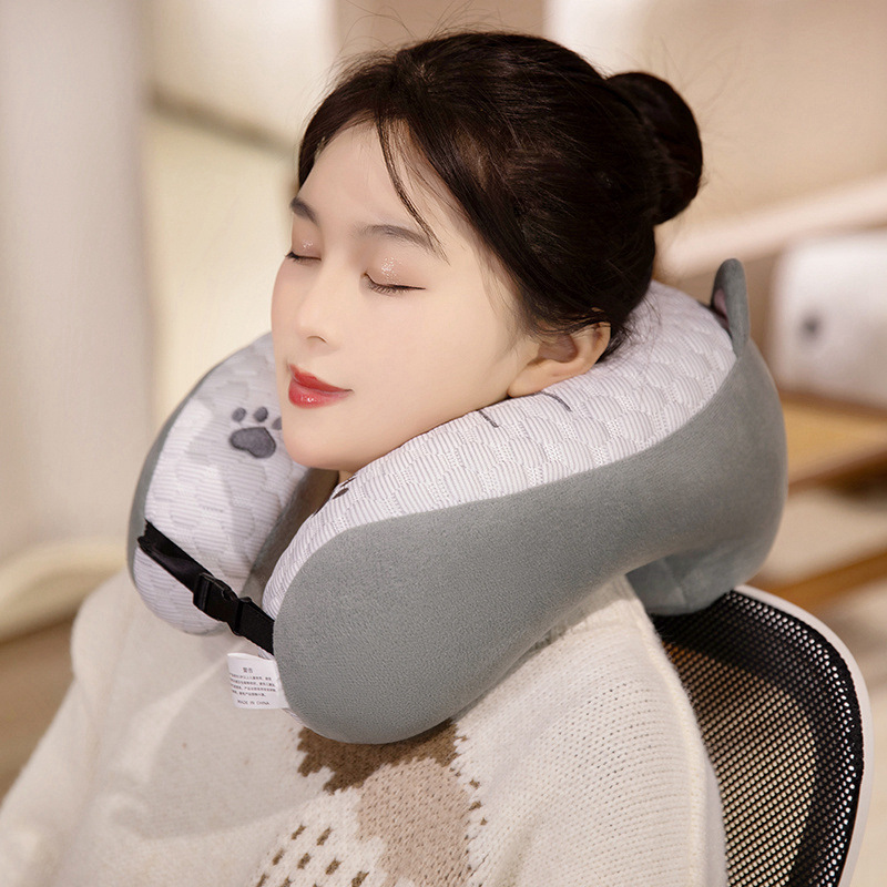Almohada de Siesta en Forma de U Ergonómica para Oficina y Auto