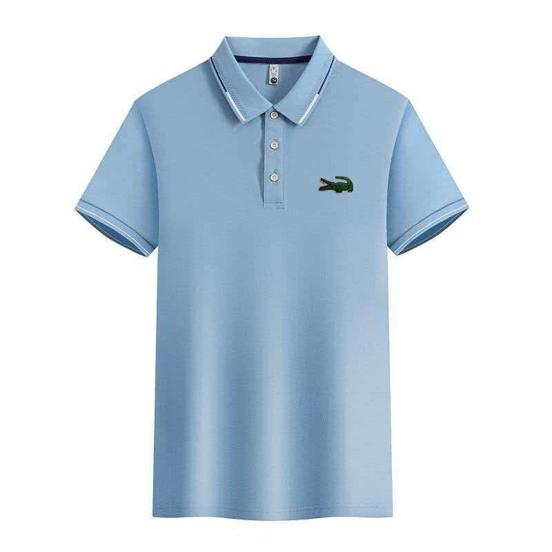 Polo Shirt New Style Crocodile Embroidery Loose Short-Sleeved T-Shirt Men's Summer Business Casual Short-Sleeved Trendy Polo Shirt Polo Shirt New Style Crocodile Embroidery Loose Short-Sleeved T-Shirt Men's Summer Business Casual Short-Sleeved Trendy Polo Shirt