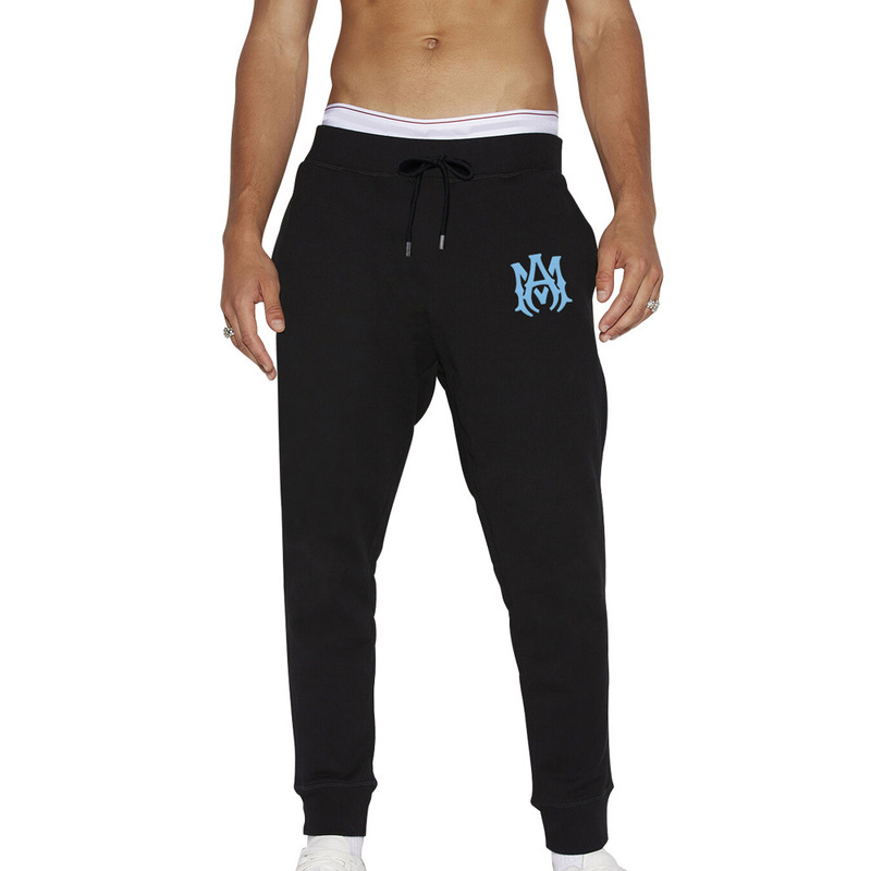 Cross-Border Trendy Brand Amiri Casual Long Pants Men's Spring and Autumn Versatile Casual Pure Cotton Sweatpants Loose Men's Aliexpress