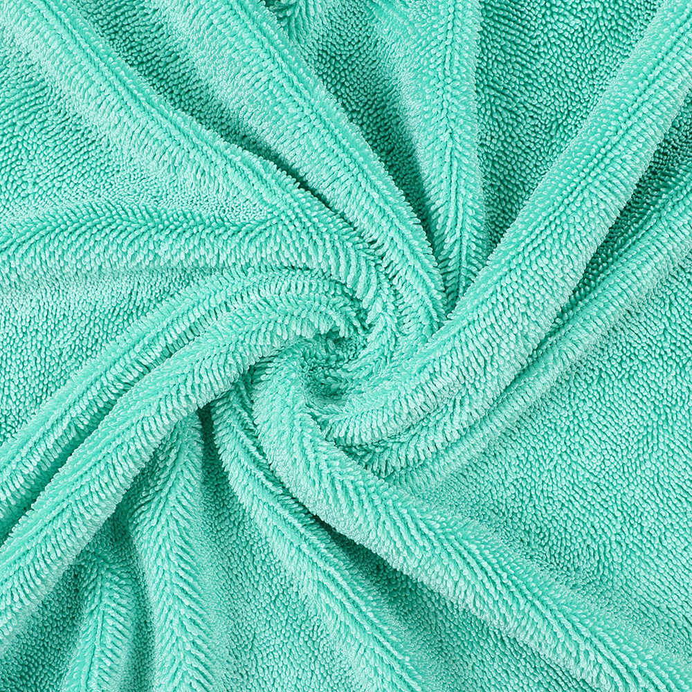 Suministro directo de fábrica, toallas de lavado de autos con tela retorcida y ribadas, toallas de limpieza de autos con trenzas de doble cara, toallas de limpieza de agua