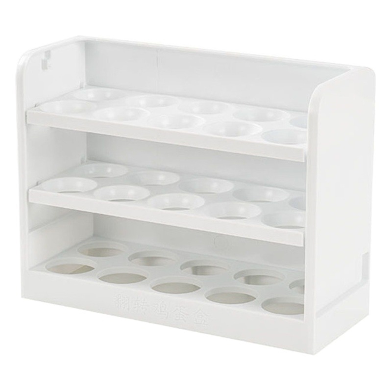 Caja de almacenamiento de huevo hogar cocina huevo organizador caja refrigerador estante creativo Flip huevo caja al por mayor