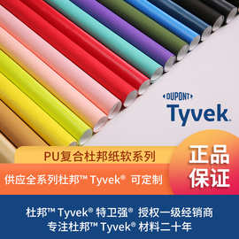 Tyvek杜邦纸1443R单面染色彩色杜邦纸复合pu可定批发服装面料