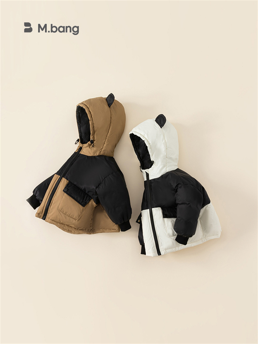 Youbao Ropa para niños Invierno Casual Niños y niñas 90 Chaqueta de plumón de pato blanco Chaqueta de plumón para niños DY82101
