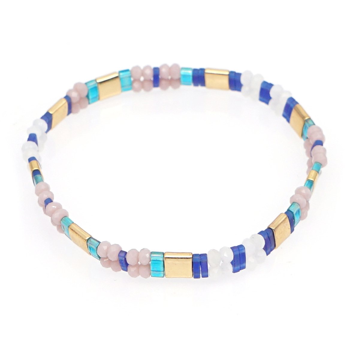 Retro Square Tila Beads Glass Wholesale Bracelets display picture 81