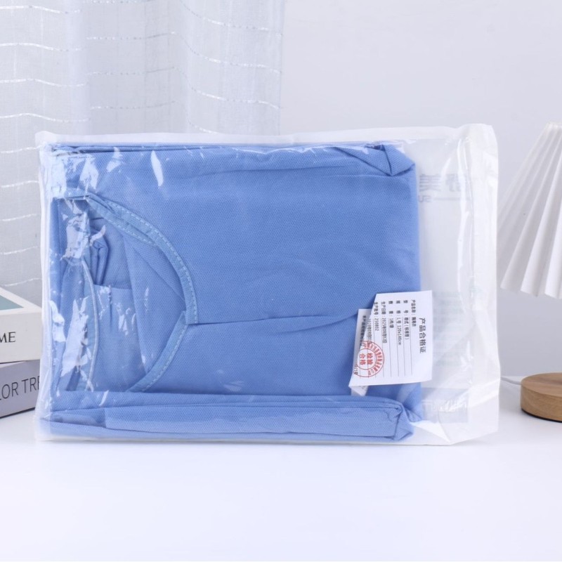 新品蓝色隔离衣工作服防护服无纺布实验参观服车间食品药品生产服|undefined