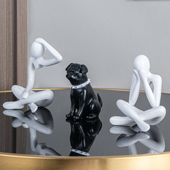 Creative micro-landscape adorable small ornament craft home decor living room desk decoration cartoon dog ornament