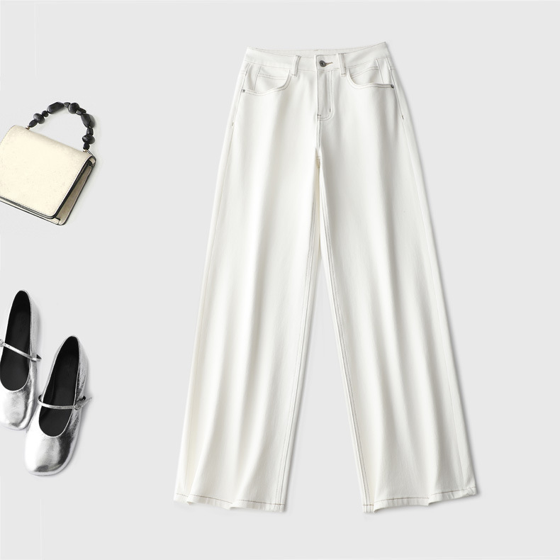 Slimming Effect: the "White Magic" of 5kg Is the High-Waisted, Narrow-Fit Straight-Leg Jeans That Optimize All Leg Shapes for Spring and Summer