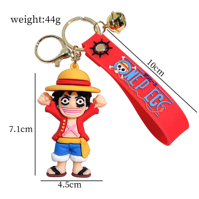 漫画かわいいアニメワンピースルフィ人形カーバッグペンダントキーホルダー卸売キーホルダー小さなギフト|undefined