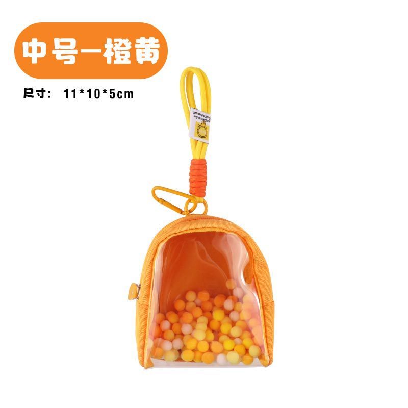新しい透明小銭入れ、イヤホン、ミニ収納袋、お子様のお出かけ用、お子様の展示用痛バッグ、お子様用バッグペンダント|undefined