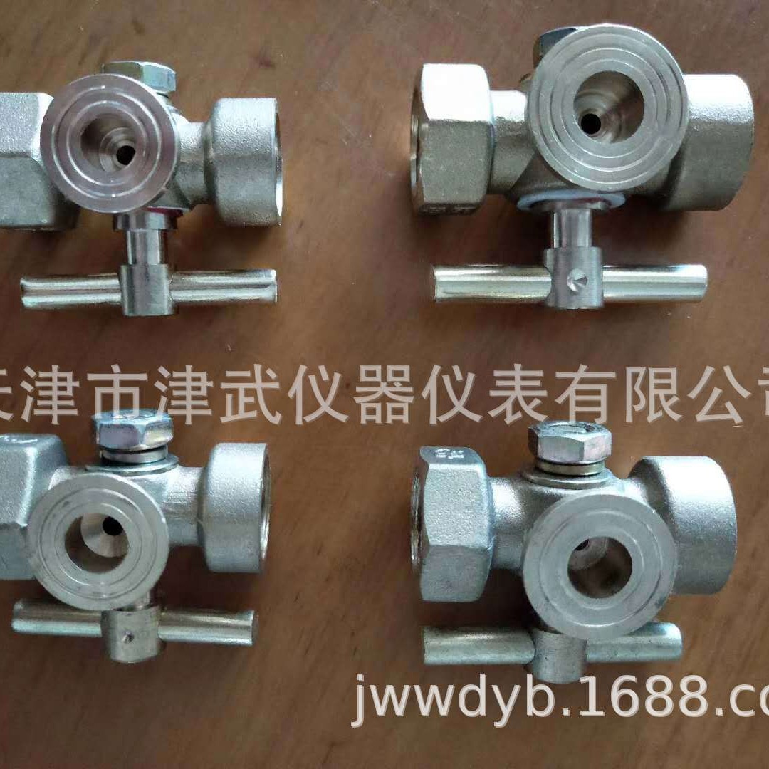 供应压力表表阀 三通旋塞 表阀 压力表阀门 仪表配件铜件通三通