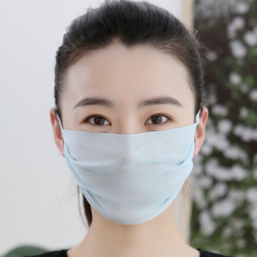 Silk for Adults 100% Mulberry Silk Dustproof and Sunproof Women's Summer Thin Breathable Washable Sunshade New Style