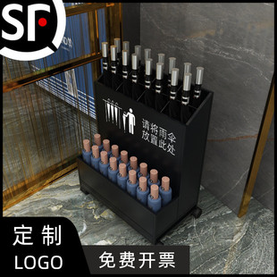 Commercial Umbrella Rack Light Luxury Metal Large Capacity Hotel Lobby Store School Classroom Storage Umbrella Bucket