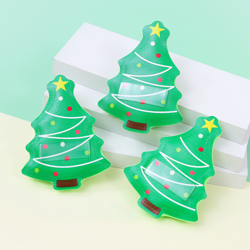 Fábrica personalizada árbol de Navidad polvo de algodón espesar transfronterizo no látex cosmético almohadilla de aire huevo cosmético mayorista