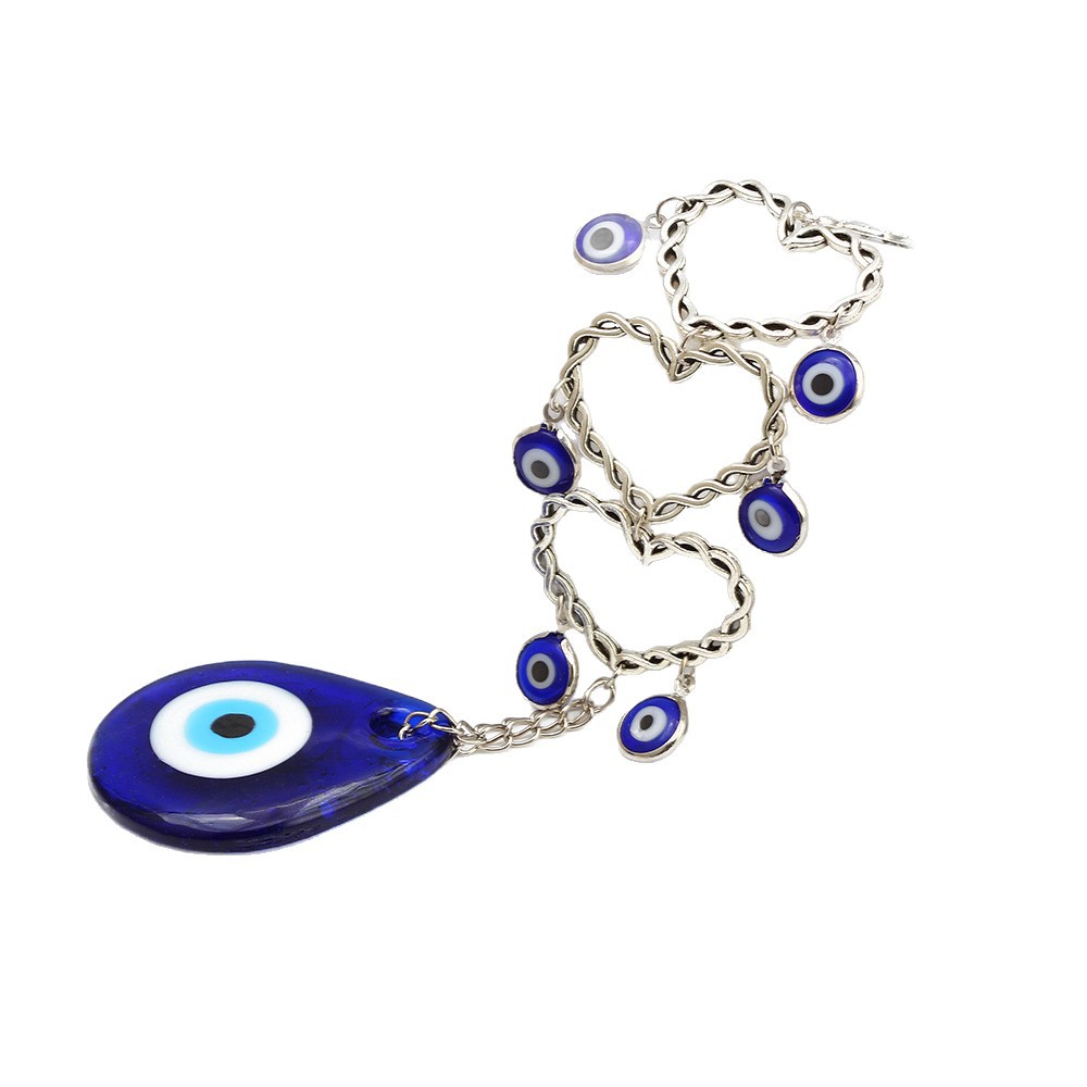 Cross-Border Foreign Trade Devil's Alloy Eye Keychain Blue Eyes Personalized Bag Pendant Car Key Chain Accessories Cross-Border Foreign Trade Devil's Alloy Eye Keychain Blue Eyes Personalized Bag Pendant Car Key Chain Accessories