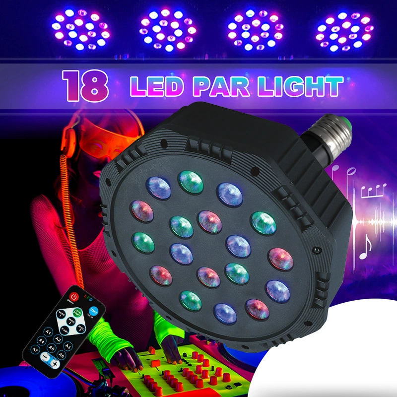 18 светодиодных прожекторов, красочное проекционное фоновое освещение с голосовым управлением, свадебная сцена, атмосфера проекции бара KTV, освещение для домашних развлечений