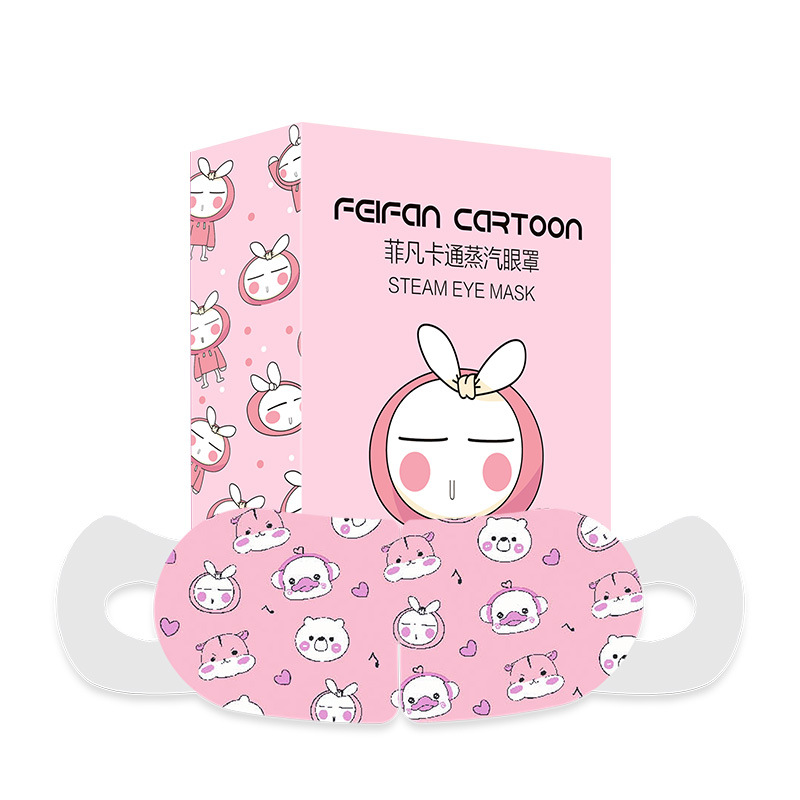 Venta al por mayor máscara de ojo de vapor de 10 piezas desechable lindo auto-calentamiento del sueño calefacción máscara de ojo de vapor fabricante