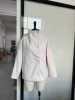 Seven-breasted short coat-beige