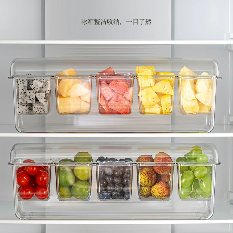 Индивидуальный контейнер для хранения продуктов, разделитель для холодильника, органайзер для кемпинга, пищевой, оптовая продажа для кухни