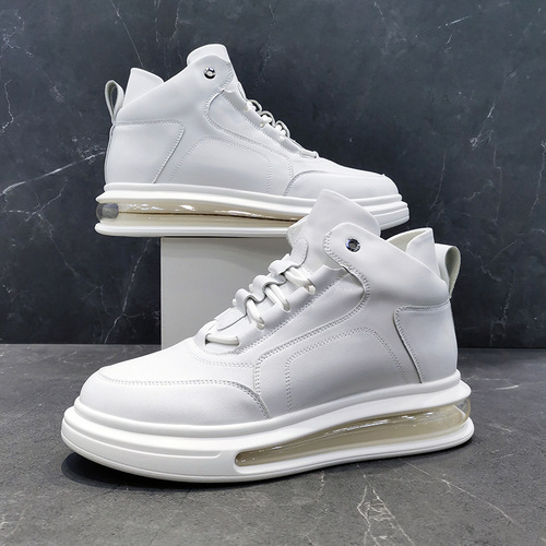 Men's Air Cushion Sneakers with Rainbow Soles, Casual, Korean Style, Autumn/Winter New Arrival, Personality Fashion Brand, Matchable with European Goods
