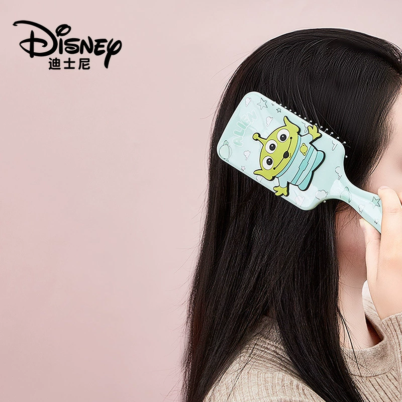 Disney, мультяшная квадратная массажер, высококачественная мягкая подошва, детская ручная щетка, добавляет объем