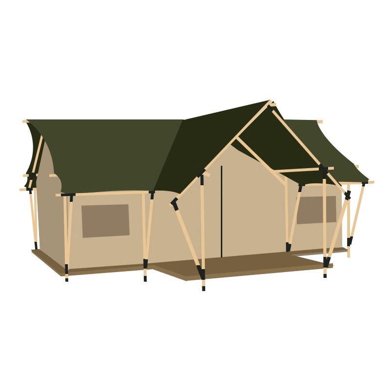 Hotel de lujo ligero al aire libre tienda de madera tienda de campaña restaurante resort campamento granja de lujo alojamiento residencial