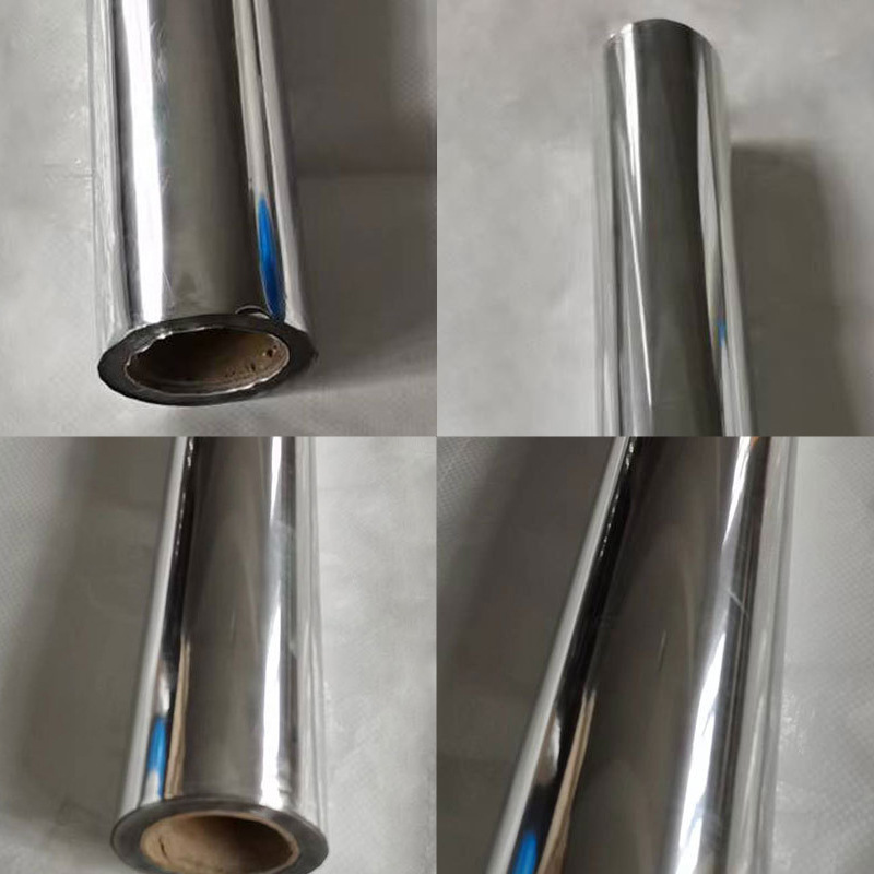 Aluminum-coated polyester film with 0.2mm thickness, vacuum-deposited, for marine and ground insulation, PET film, aluminum-plated composite film