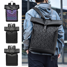 电脑背包卷顶户外旅行包男士上班通勤大容量休闲包大学生书包跨境