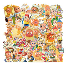 40张透明PET星星人卡通可爱贴纸防水笔记本水杯滑板装饰贴批发