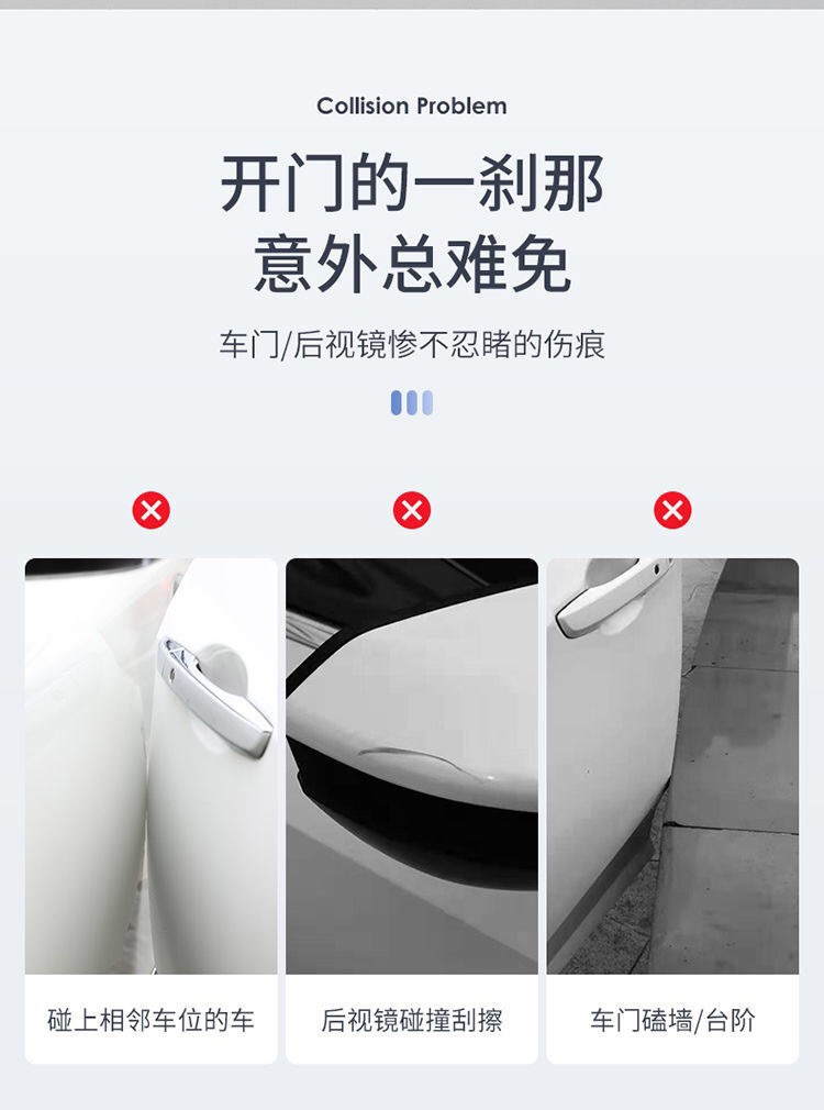 Car Door Bowl Anti-Scratch Sticker Door Cartoon Invisible Door Bowl Protection Sticker Paint Scratch Anti-Scratch Sticker Door Handle Film Suitable