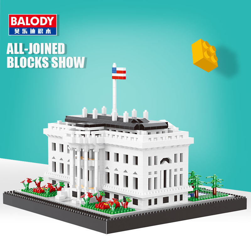 Belodi 16090 Casa Blanca micro partículas para adultos montaje creativo ocio bloques de construcción juguete