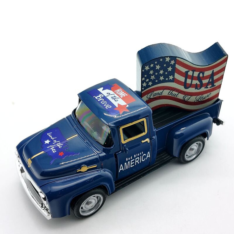 Cross-border Retro Classic Car Decoration US Memorial Day US Independence Day Decoration US Flag