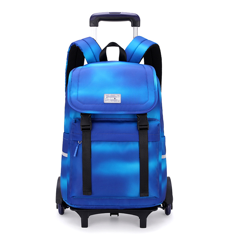 Estudiante de escuela secundaria de estilo coreano hombres y mujeres subiendo escaleras Schoolbag impresión estudiante de escuela primaria trolley grado 2, 3, 4, 5, 6