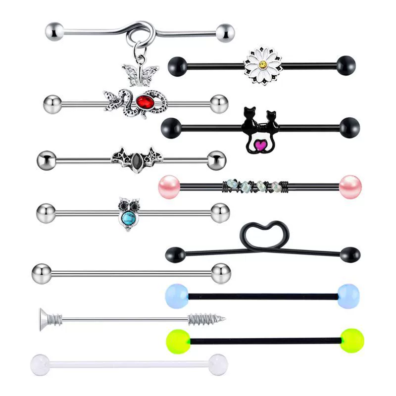 Earrings, piercing, set, European style