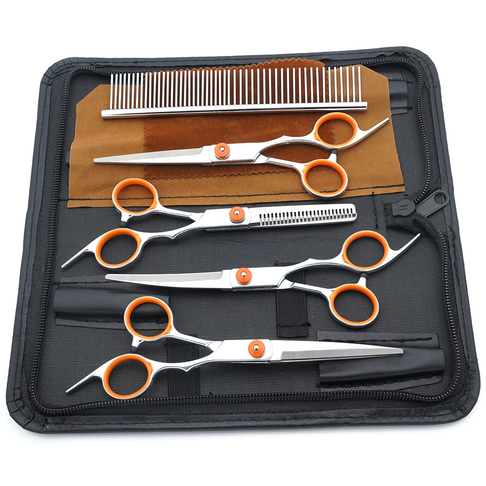 Ventas directas de fábrica de tijeras para mascotas, tijeras para cortar el pelo para perros, tijeras para cortar el pelo, tijeras de dientes delgadas para gatos, tijeras de aseo para mascotas