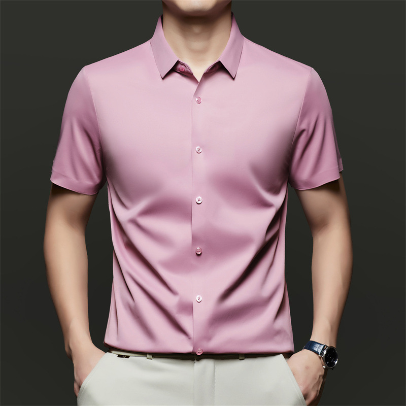 Fashionable solid thin shirt for leisure