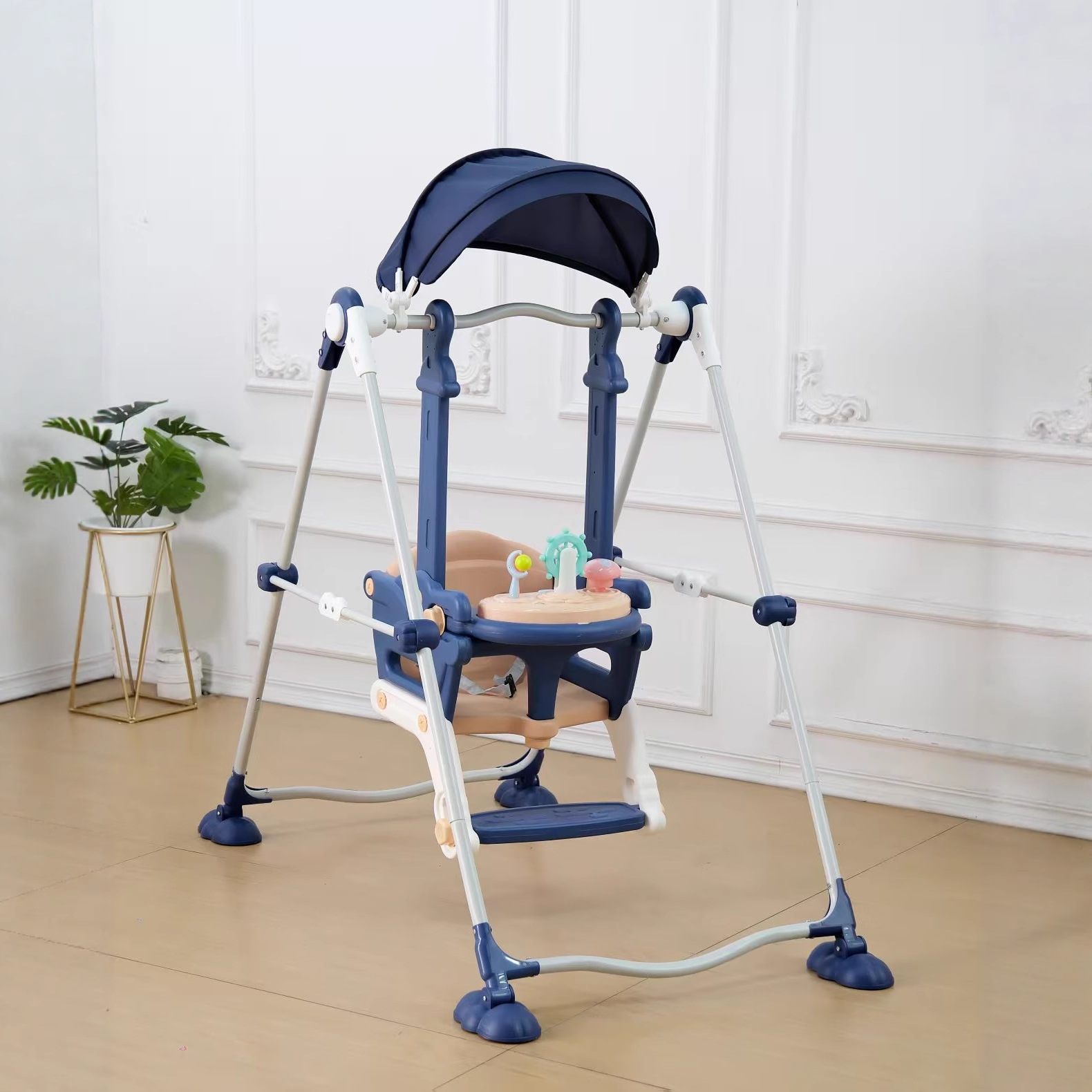 Cross-Border Children's Swing Chair Home Cradle Chair Baby Rocking Chair Baby Indoor Swing Outdoor Courtyard Rocking Chair
