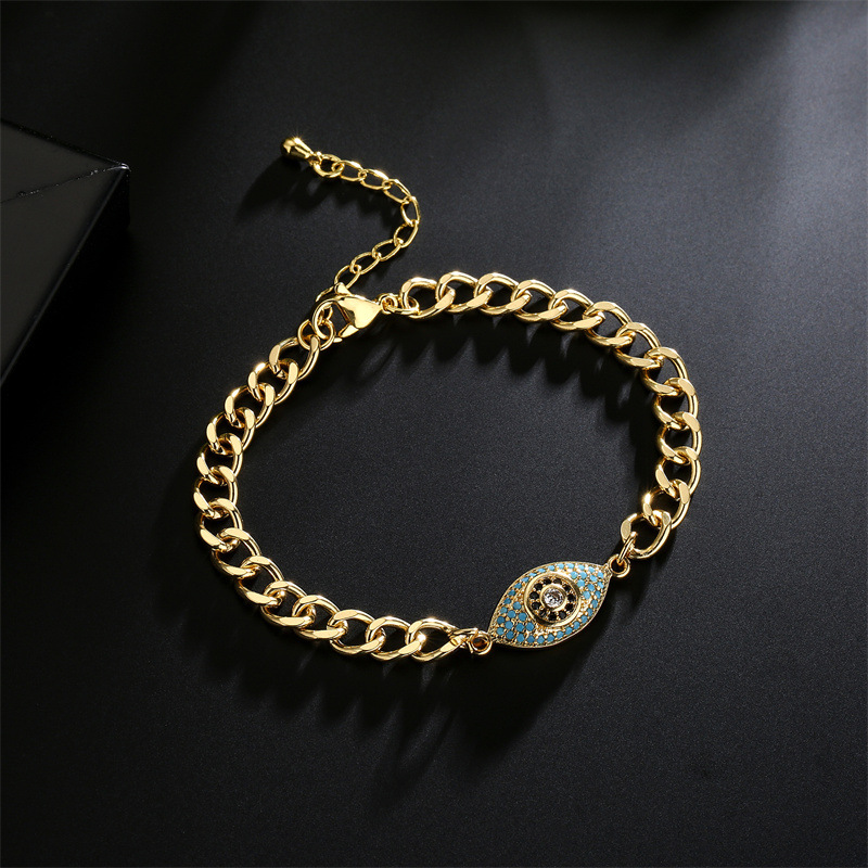 Fashion Palm Copper Bracelets Plating Zircon Copper Bracelets