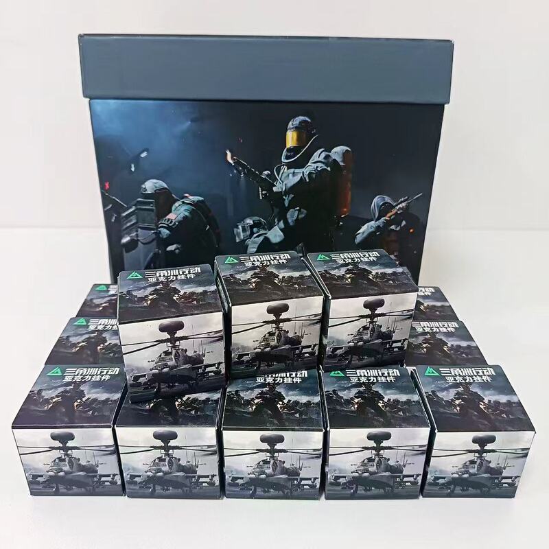 Delta Action Peripheral Blind Box Keychain Student School Bag Card Holder Pendant Ornaments for Friends Wholesale