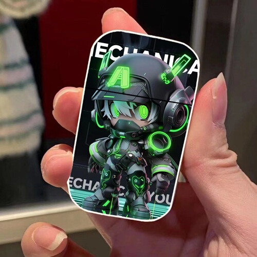 Pink Flame Creative Windproof Lighter Metal Inflatable Lighter Anime Cartoon One Piece Advertising Machine