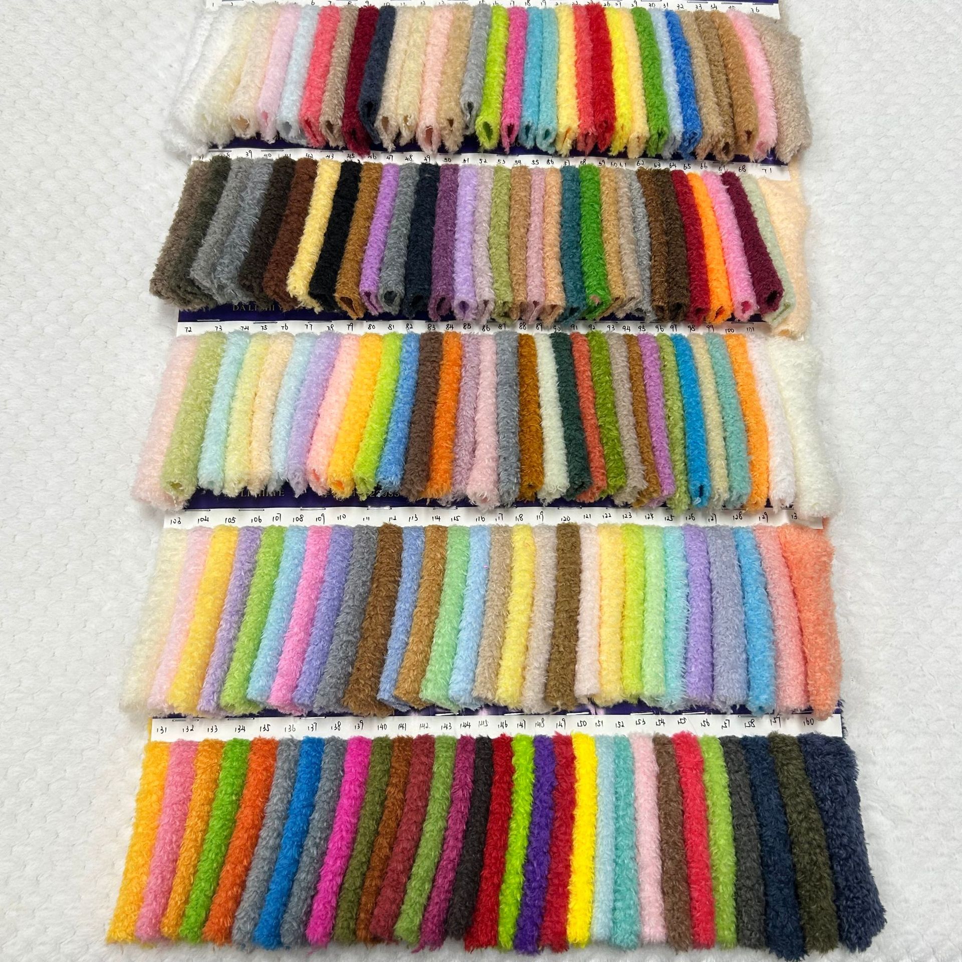 160色珍珠绒面料 小蜜桃绒 喷花珍珠绒布 毛草绒玩具公仔毛绒面料