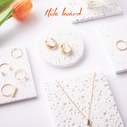Travertine ins photo travertine decorative ornaments cosmetics photo background board counter gypsum photography board