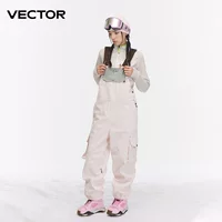 Лыжный комбинезон VECTOR, женские непромокаемые, ветрозащитные мужские уличные утолщенные теплые профессиональные цельные брюки из шпона