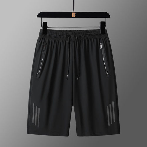 Men's 5-Pocket Cargo Shorts, Sports & Casual Running Ice Silk Quick-Dry Beach Pants, Unisex Outerwear