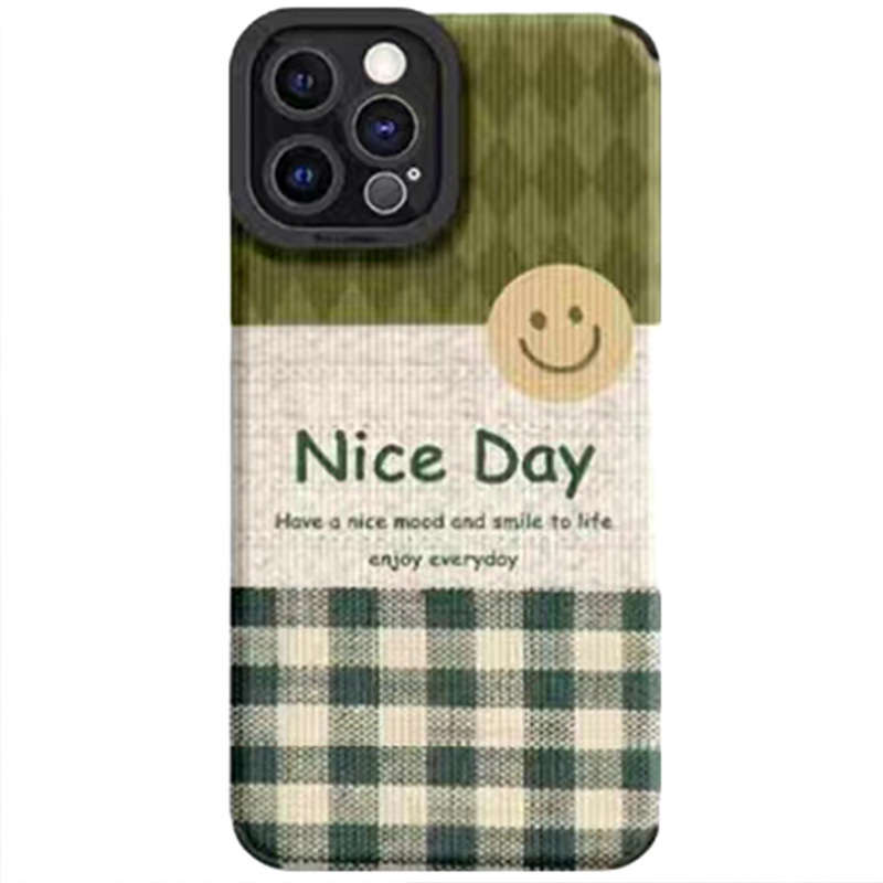 Suitable Samsung A20 phone niche high-end toothpick pattern A53 A32 cute protective case for women_voghion.com